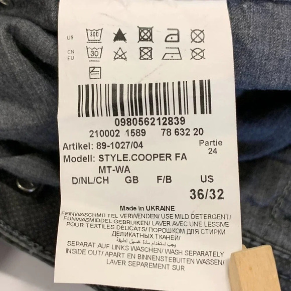 Brax Men's Cooper Fancy Classic 5 Pocket Regular Fit Size 36x32 - Picture 9 of 14